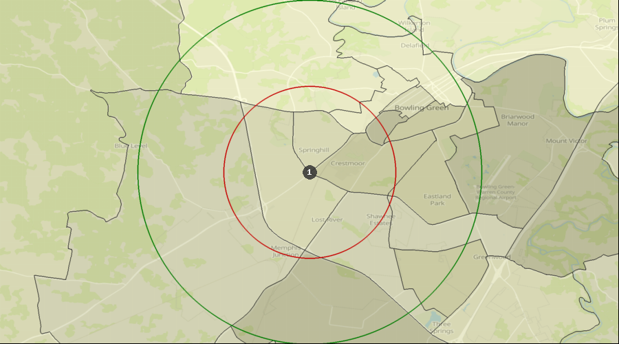 Bowling Green, Kentucky - Percentage of the Population with a Bachelor